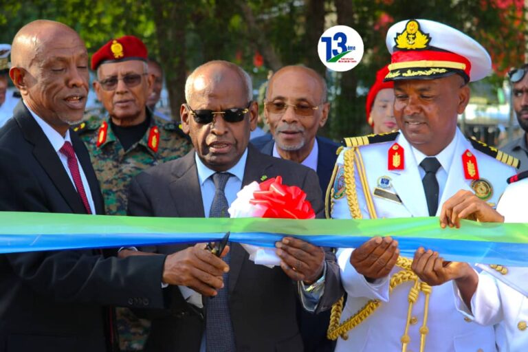 La cérémonie d’inauguration du nouveau terrain de football synthétique de LA Garde de cote Djiboutienne.